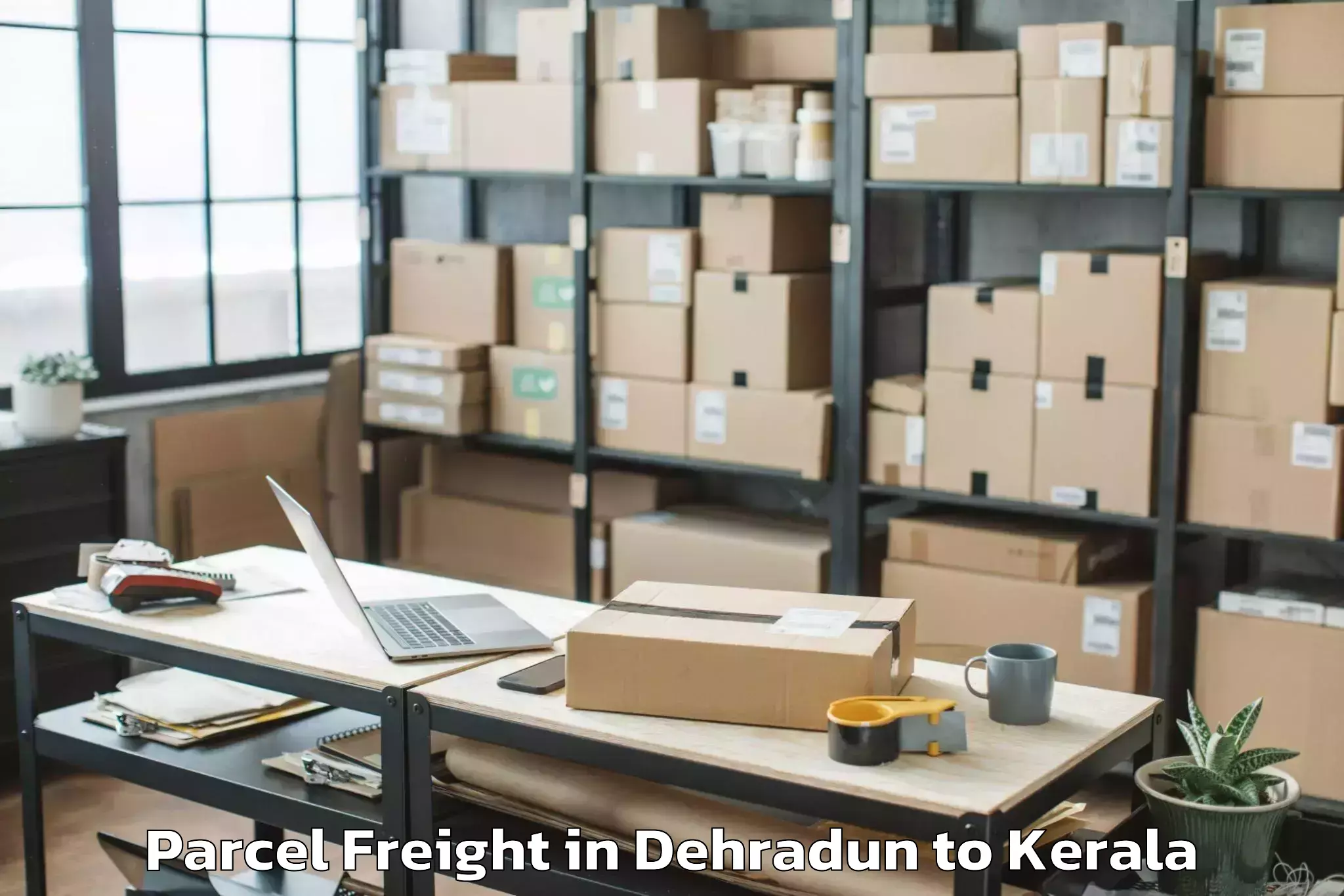 Top Dehradun to Alangad Parcel Freight Available